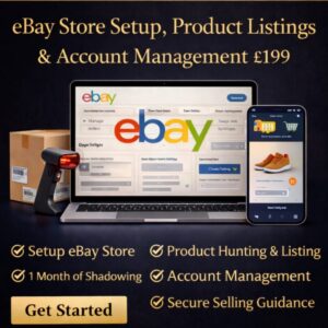 eBay Store Launch & 1-Month Shadowing Program – £199